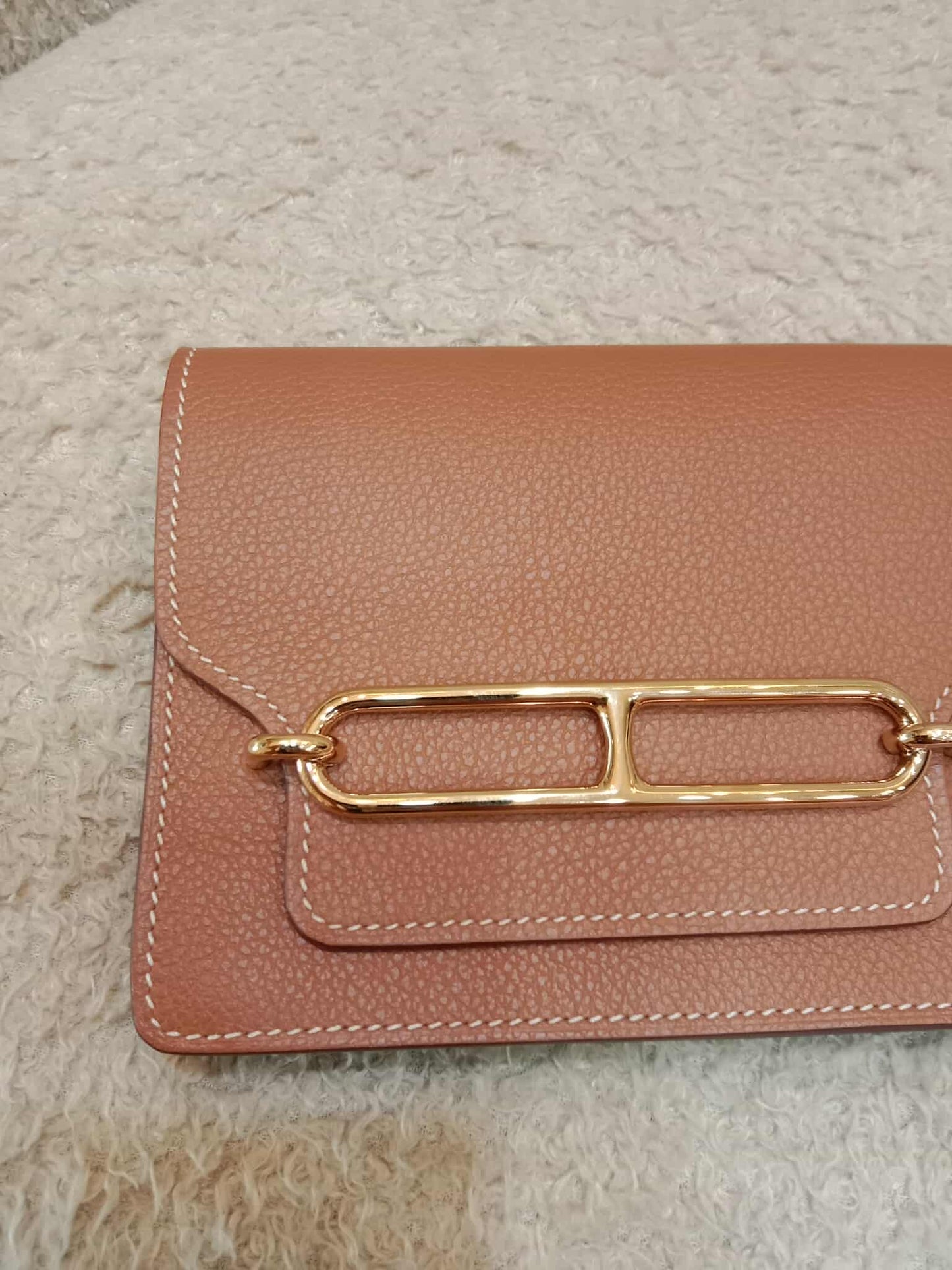 Hermes Roulis Slim Gold on Gold Epsom Stamp B 2023