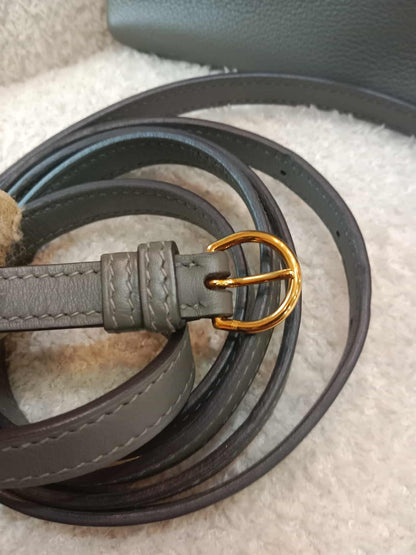 Hermes Mini 24/24 Gris Meyer Evercolor Stamp U 2022