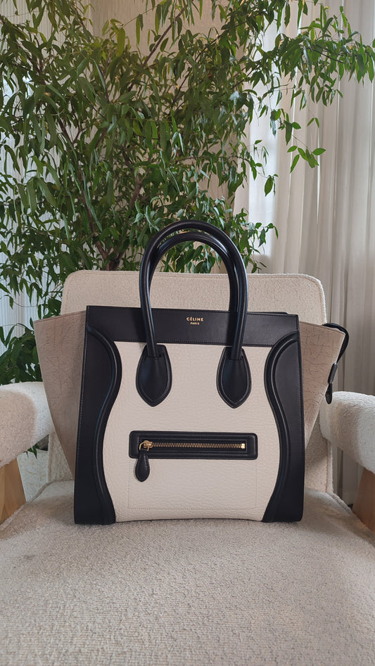 Celine Phantom Luggage Tricolor Bag