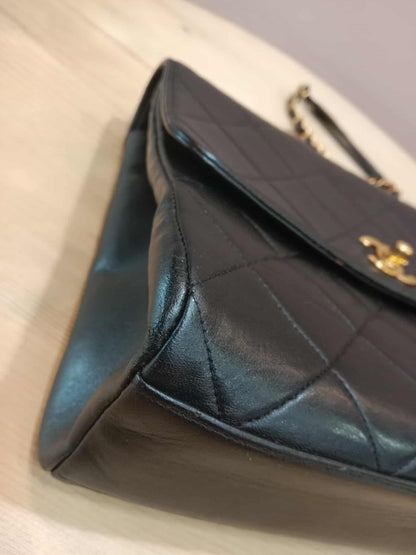 Chanel Vintage Lambskin Flap Black Series 3