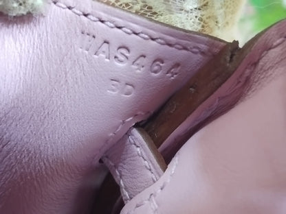 Hermes Birkin 25 Mauve Sylvestre Swift Rose Gold Hardware Stamp W 2024