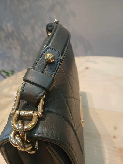 Chanel Label Click Small Quilted Calfskin Series 23