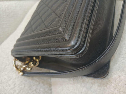 Chanel Leboy Caviar Old Medium Black Series 23