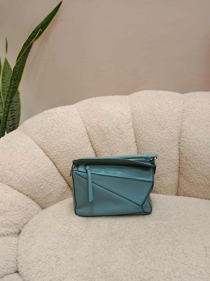Loewe Puzzle Bag Small Blue