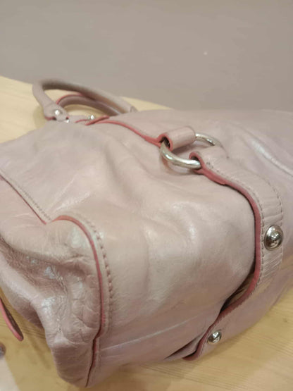 Miu Miu Light Pink Calfskin 2-Way Bag
