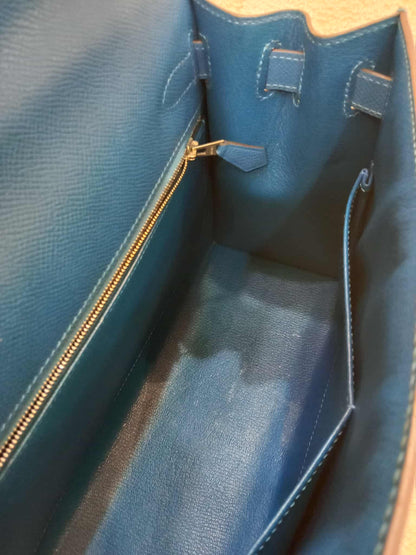 Hermes Kelly 28 Mykonos Sellier Epsom Stamp O Square 2011