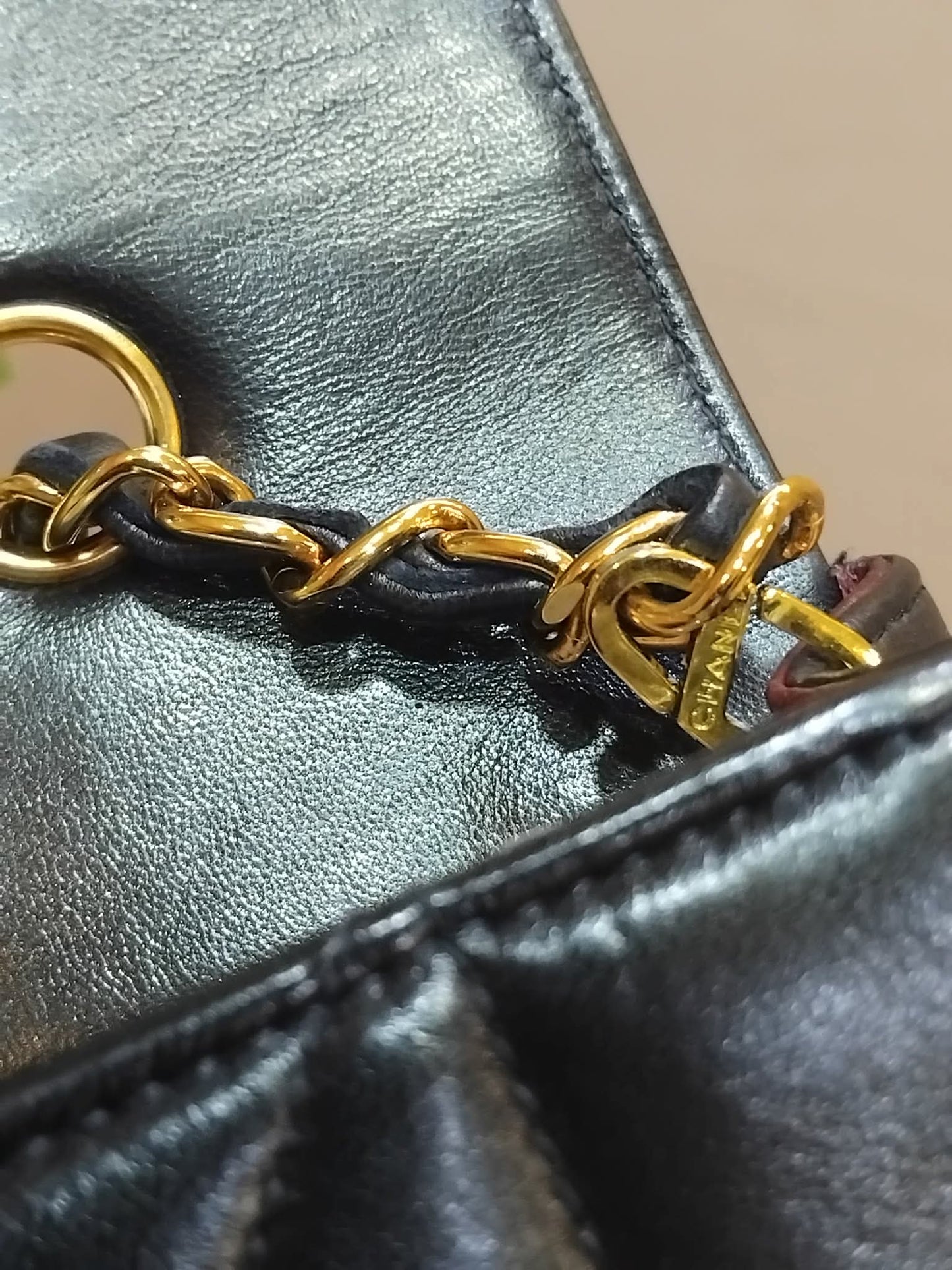 Chanel Diana Flap Bag Lambskin Black Series 3