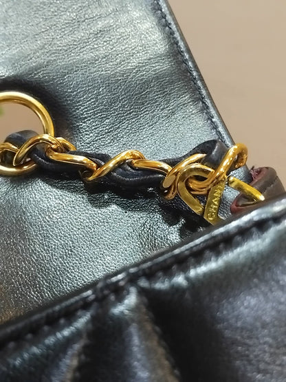Chanel Diana Flap Bag Lambskin Black Series 3