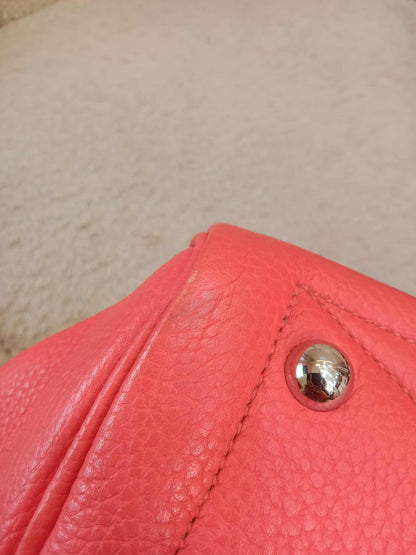 Hermes Victoria II 35 Rose Azalee Clemence Stamp P Square 2012