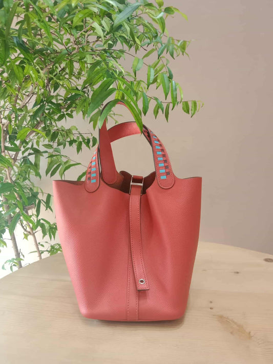 Hermes Picotin Lock 18 Epsom Capucine Stamp C 2018