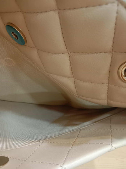 Chanel Classic CC Tote Beige Lambskin Series 21