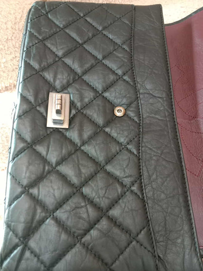 Chanel Reissue Mademoiselle Double Flap Black Calfskin Series 14