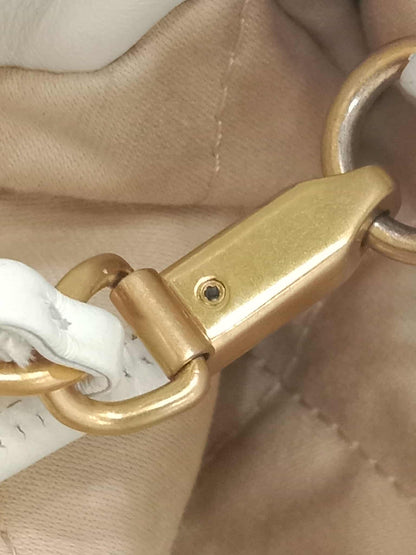 Chanel 22 Mini Tote Lambskin White Microchipped