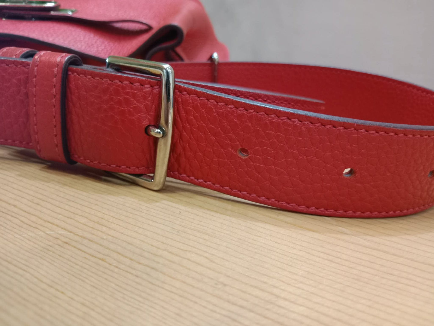 Hermes So Kelly 22 Togo Red Stamp R Square 2014