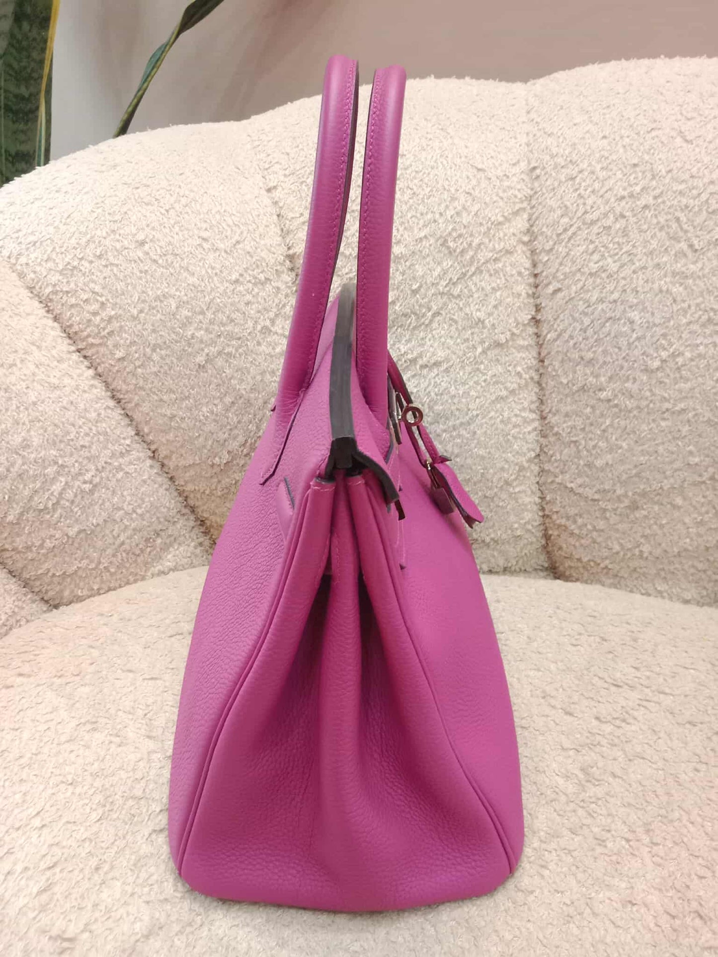 Hermes Birkin 30 Pink Fanta Togo Stamp A 2017