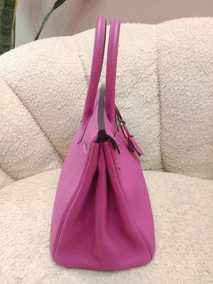 Hermes Birkin 30 Pink Fanta Togo Stamp A 2017