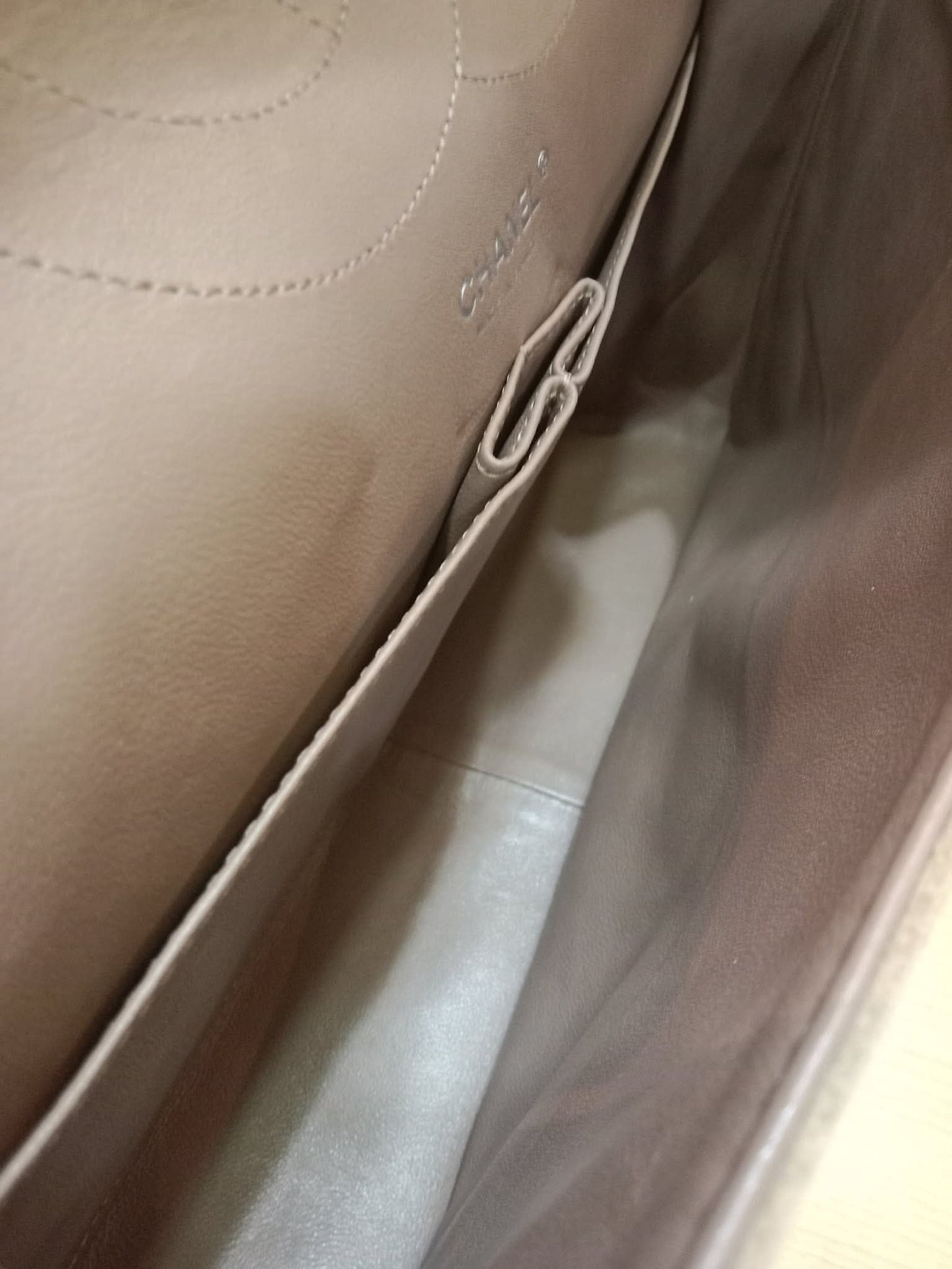 Chanel 2.55 Reissue Flap Bag Beige Suede Series 10