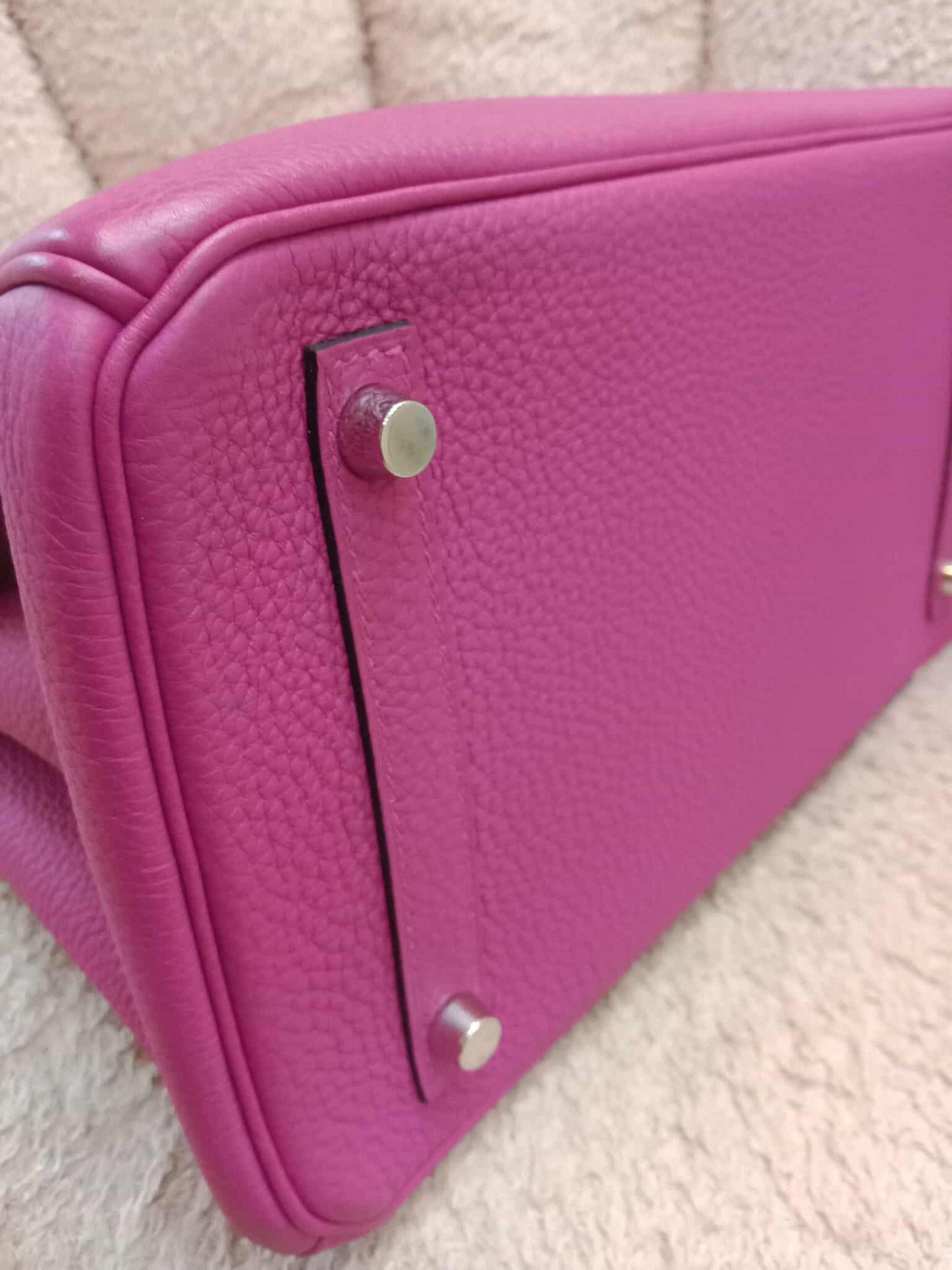 Hermes Birkin 30 Pink Fanta Togo Stamp A 2017