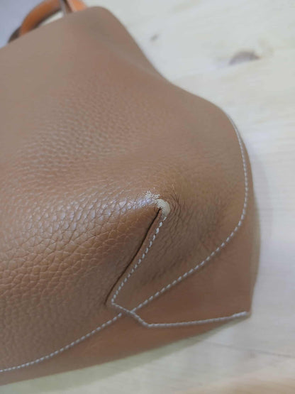 Hermes Double Sens 36 Gold/Poppy Orange Clemence Stamp R Square 2014