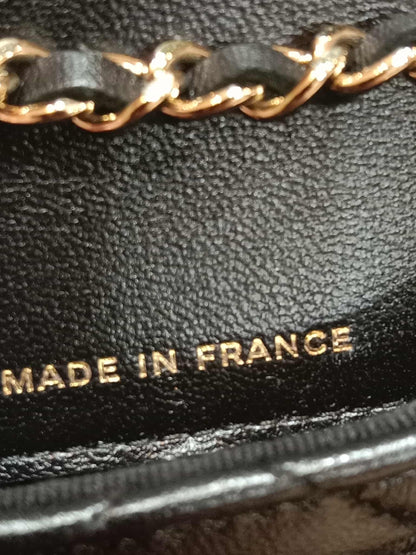 Chanel Bow Chain Belt Bag Black Lambskin Series 31