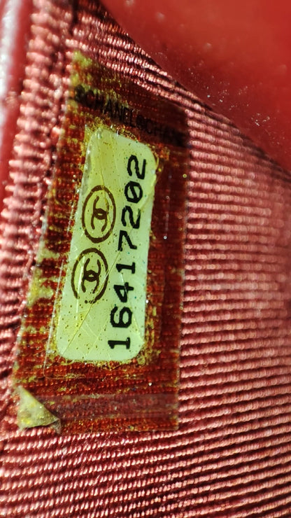 Chanel Wallet on Chain Red Lambskin Series 16