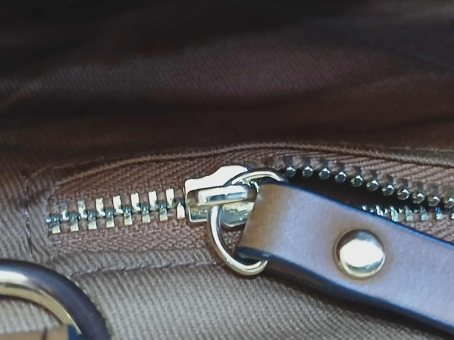 Chloe Sac A Langer Mother's Tote Handbag Canvas/Leather Crimson