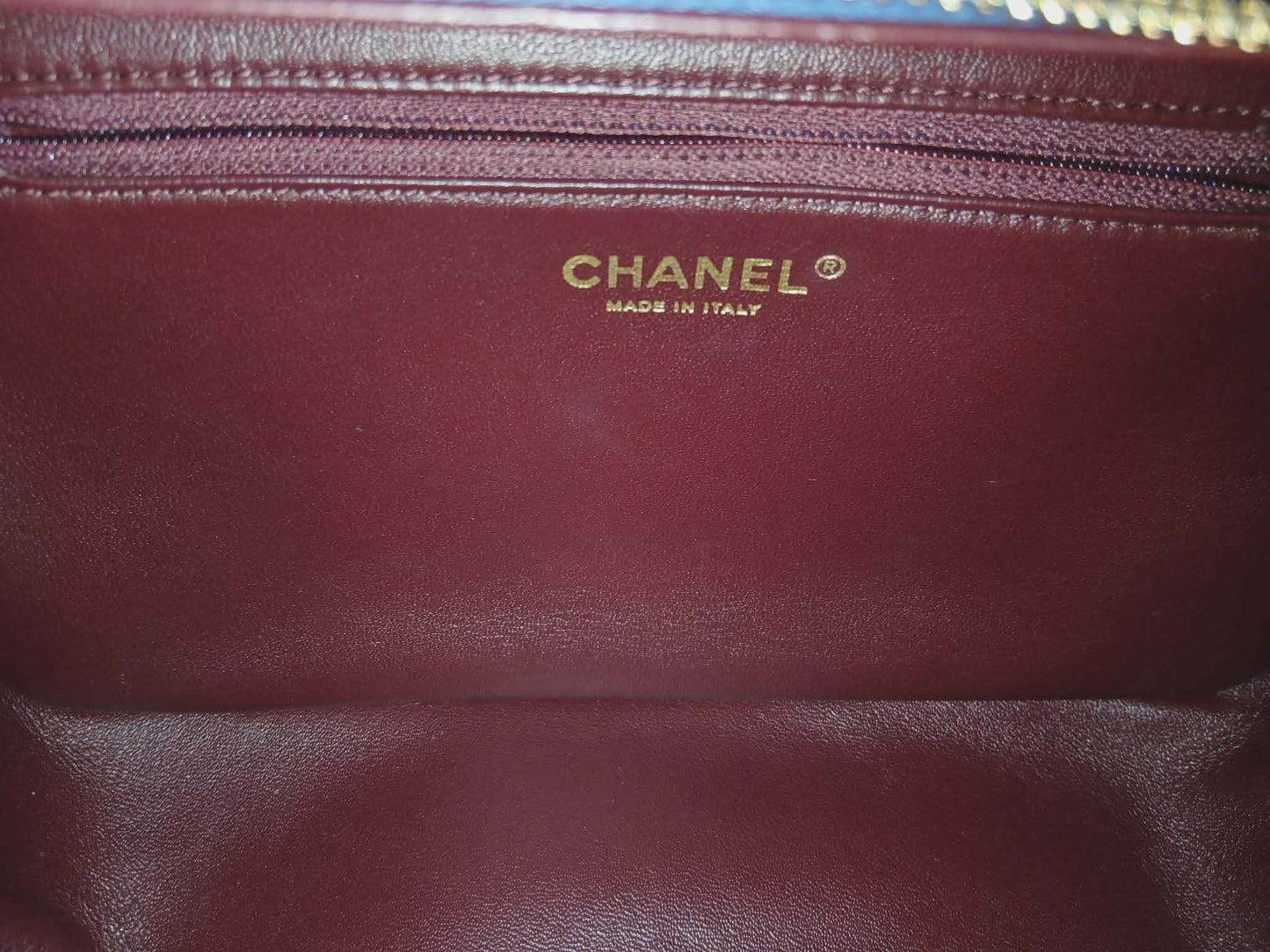 Chanel Quilted Trendy CC Bowler Bag Lambskin Blue Series 23