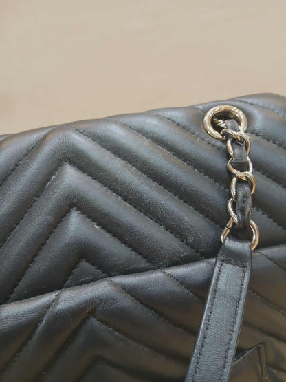 Chane Urban Spirit Backpack Chevron Lambskin Black Series 22