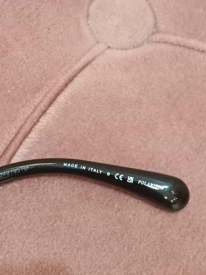 Chanel Square Sunglasses with Black Acetate Frame and Gray Lenses