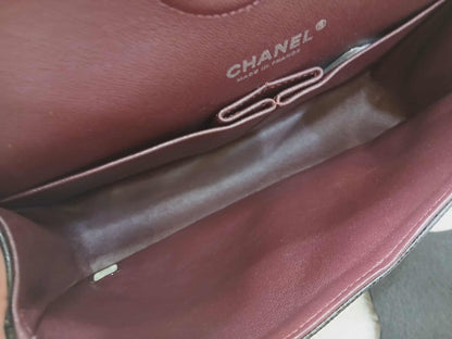 Chanel Medium Double Flap Black Caviar Series 27