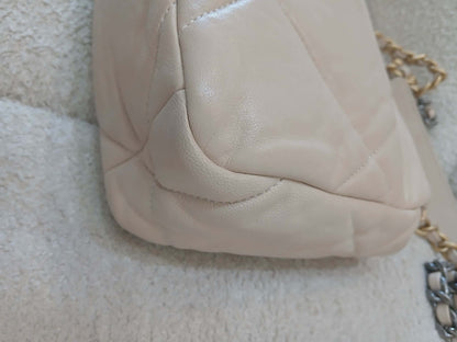 Chanel 19 Beige Lambskin Small Series 30