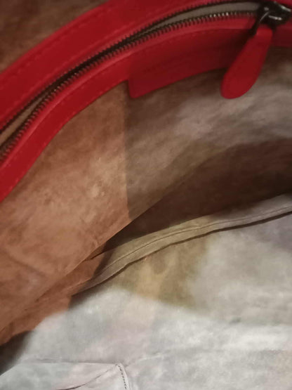 Bottega Veneta Intrecciato Hobo Bag Red