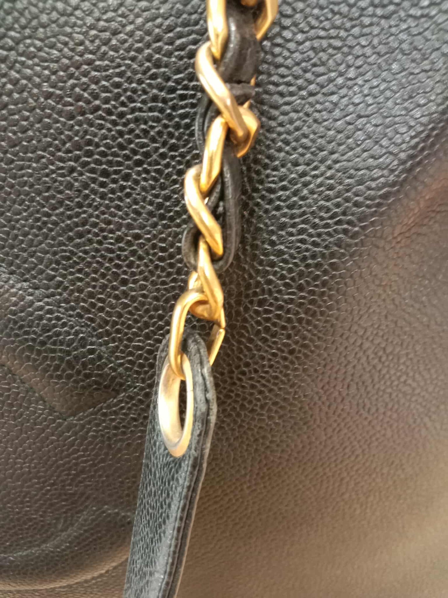 Chanel Timeless CC Shopper Tote Bag Caviar Black Series 3