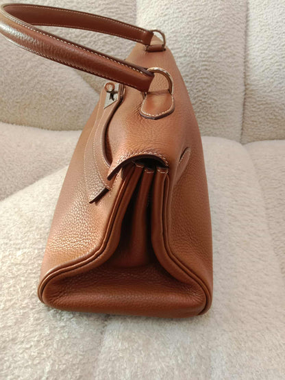 Hermes JPG 42 Gold Clemence Stamp N Square 2010