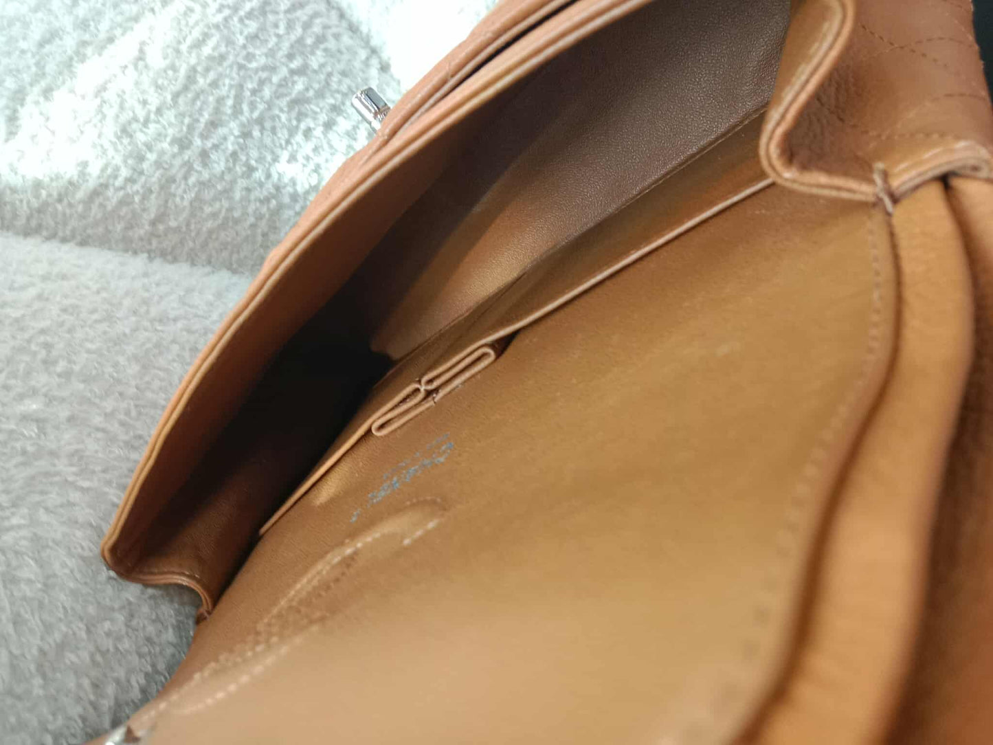 Chanel Classic Double Flap Medium Caramel Caviar Series 14