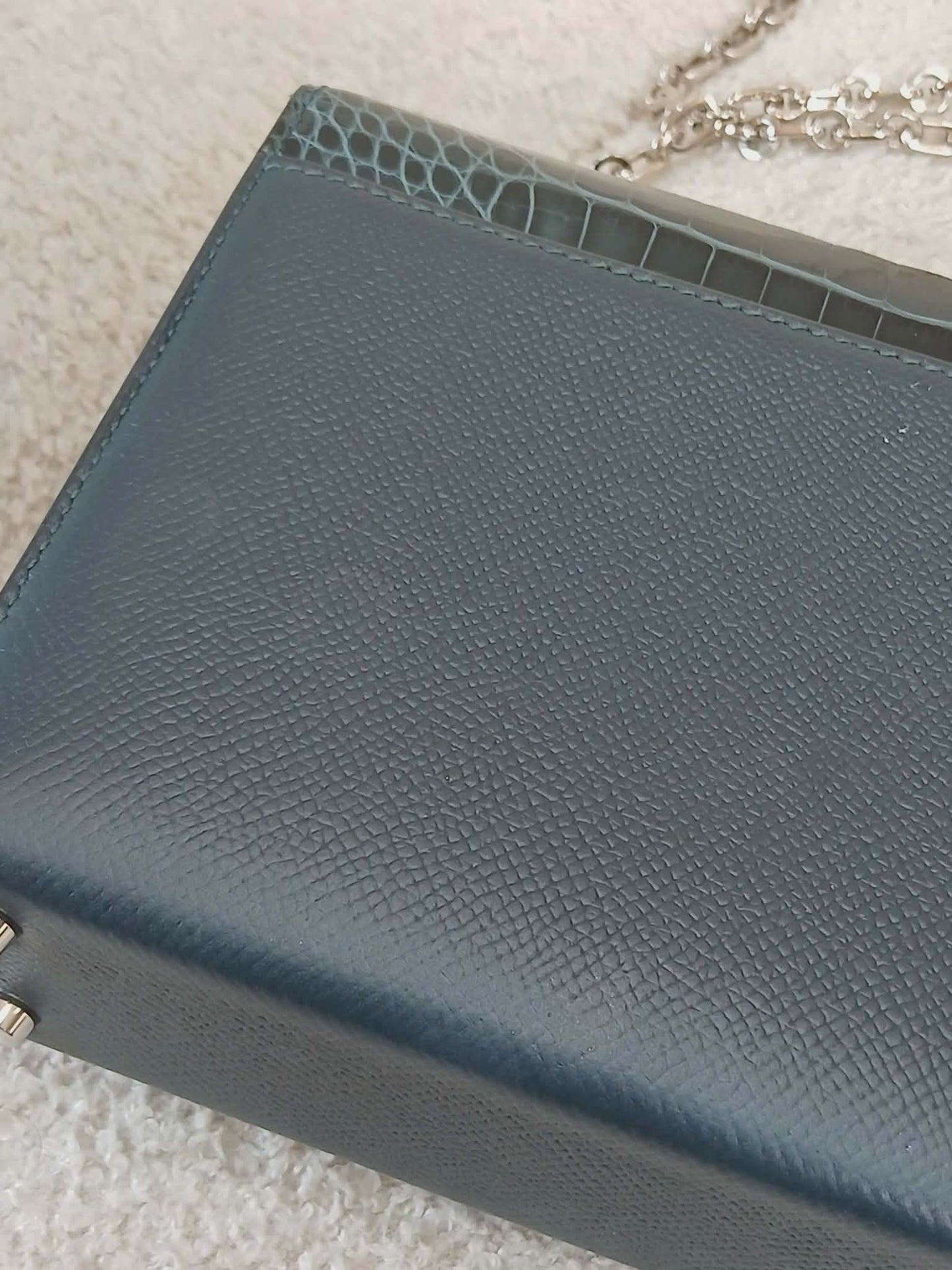 Hermes Sac Verrou Touch Chaine Mini Marquete Cypress Noir Stamp Y 2020