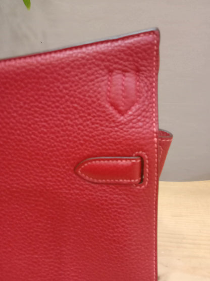 Hermes Jypserie 28 Rouge Casaque Clemence Stamp B 2023