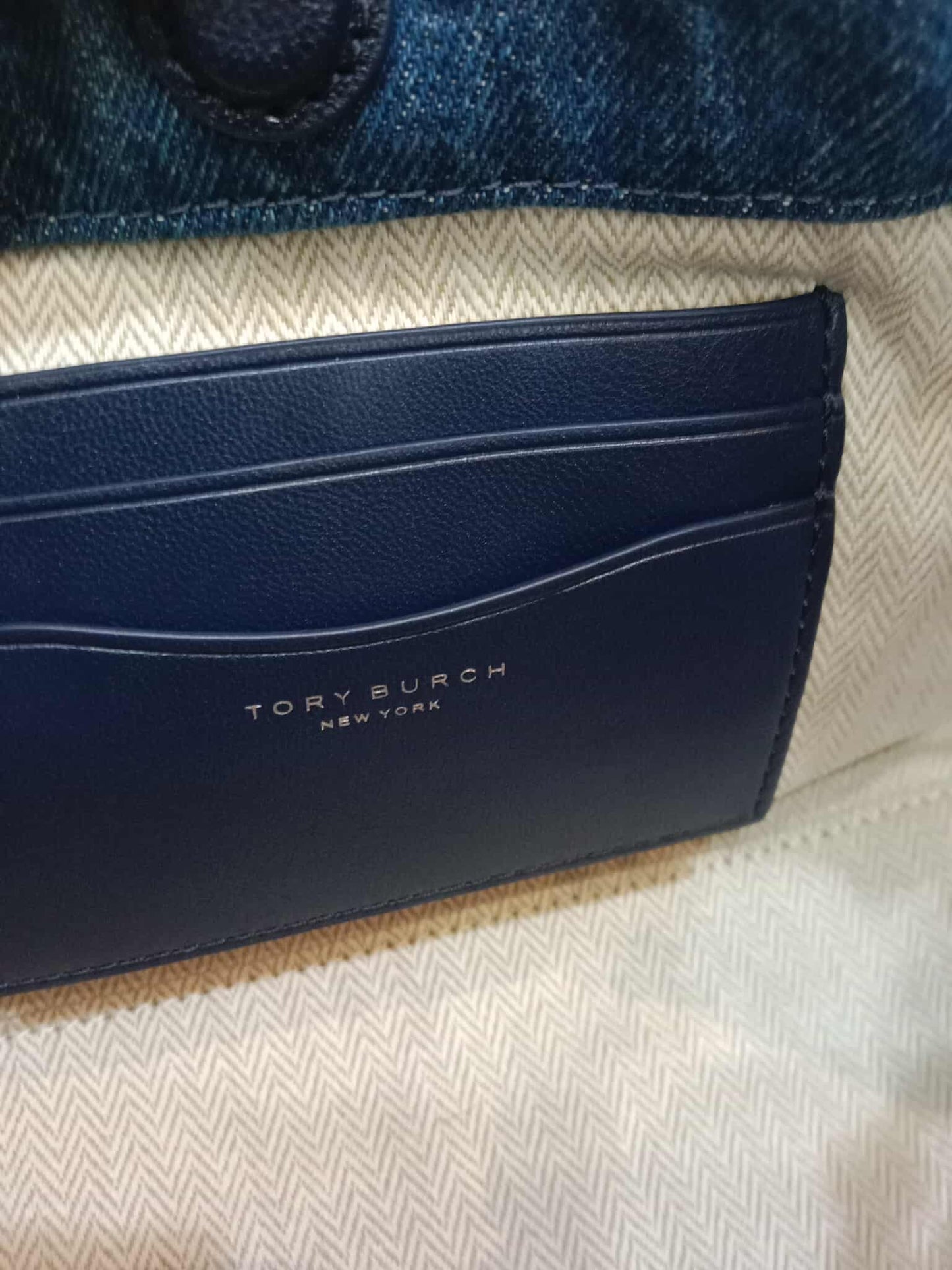 Tory Burch Denim Blue Quilted Bag