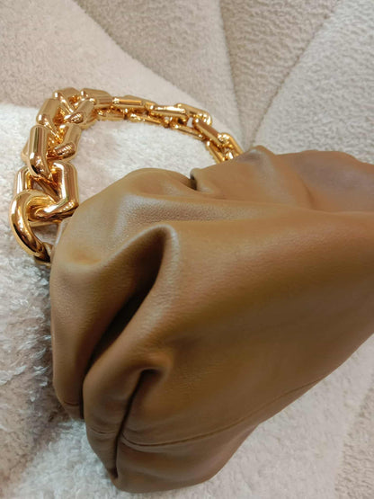 Bottega Veneta Chain Pouch Brown