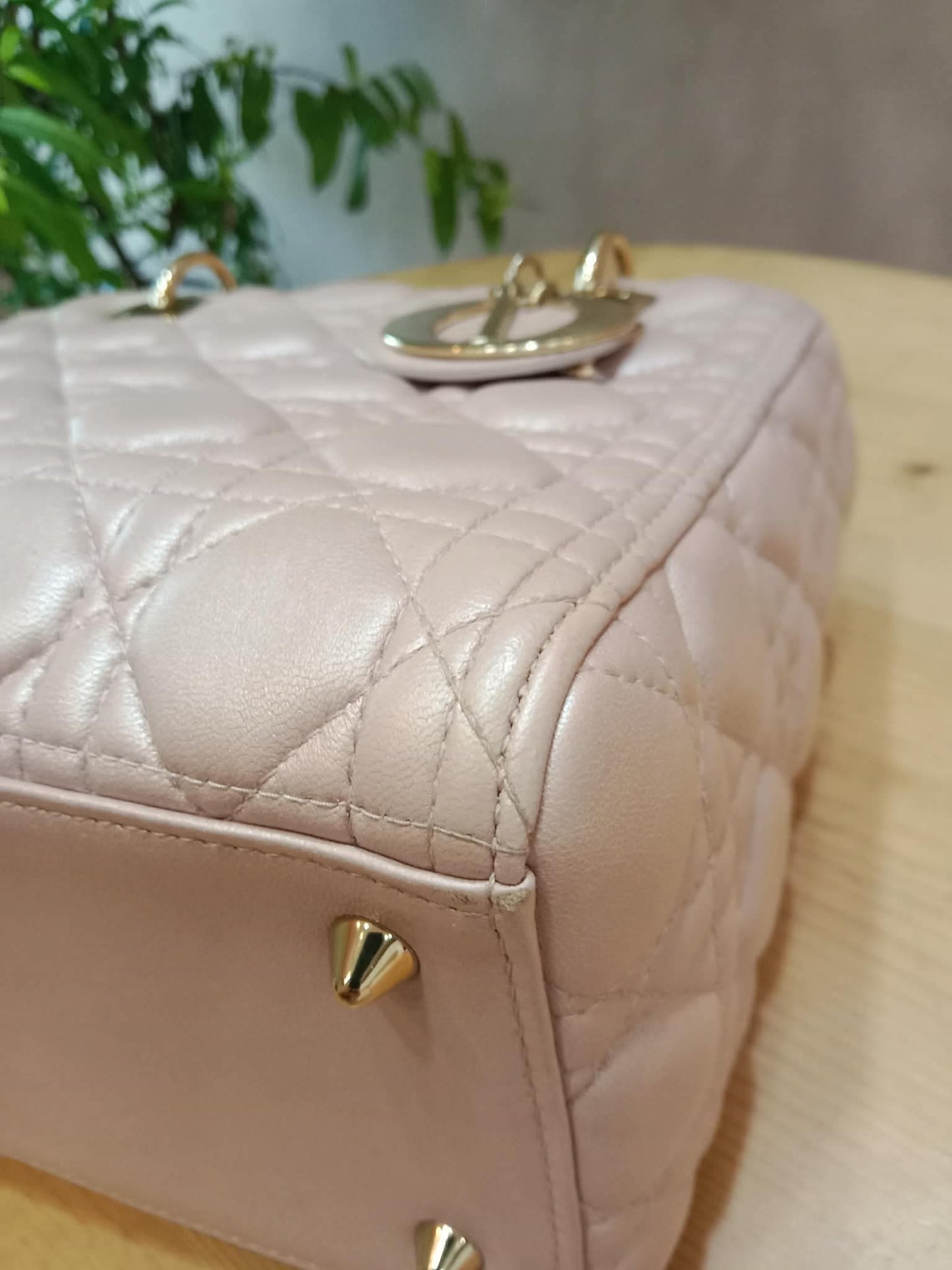 Christian Dior Cannage Lady Dior Powder Pink Medium