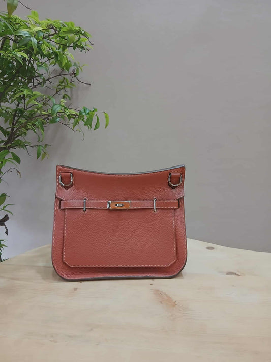 Hermes Jypserie 28 Clemence Rouge Venetian Stamp  P 2012