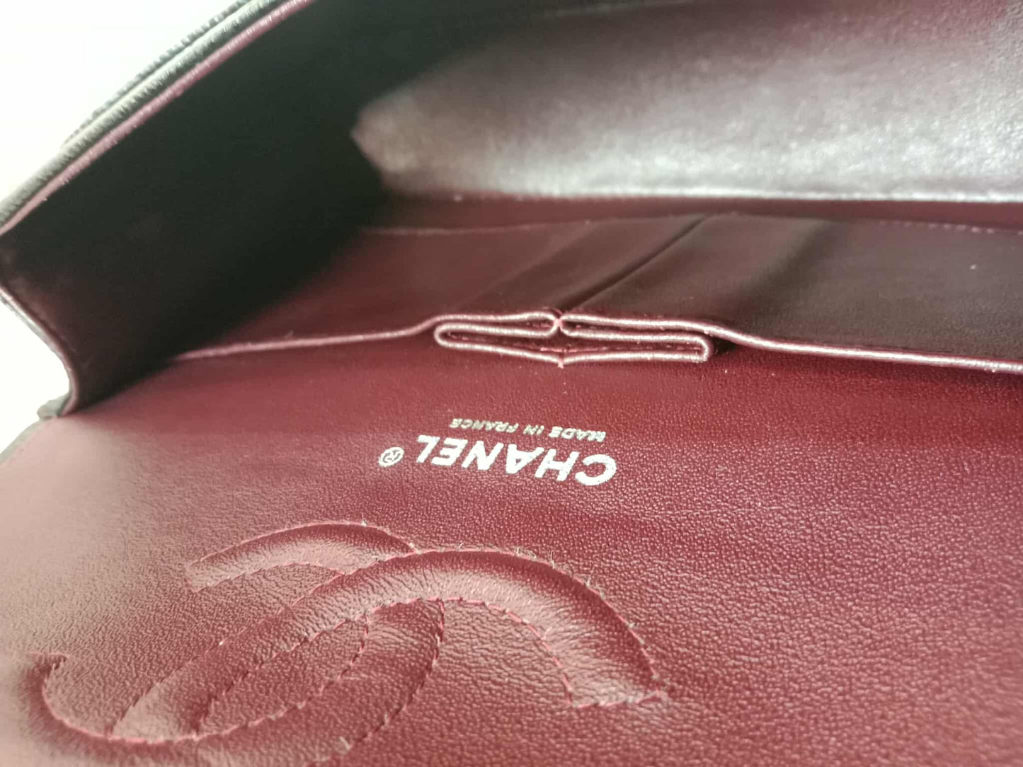 Chanel Classic Double Flap Medium Black Caviar Series 19