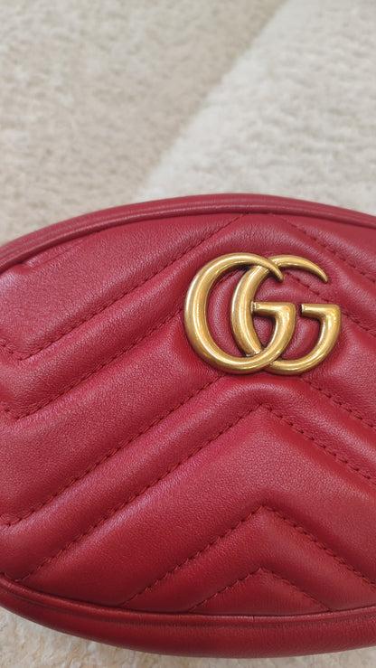 Gucci GG Marmont Beltbag Red