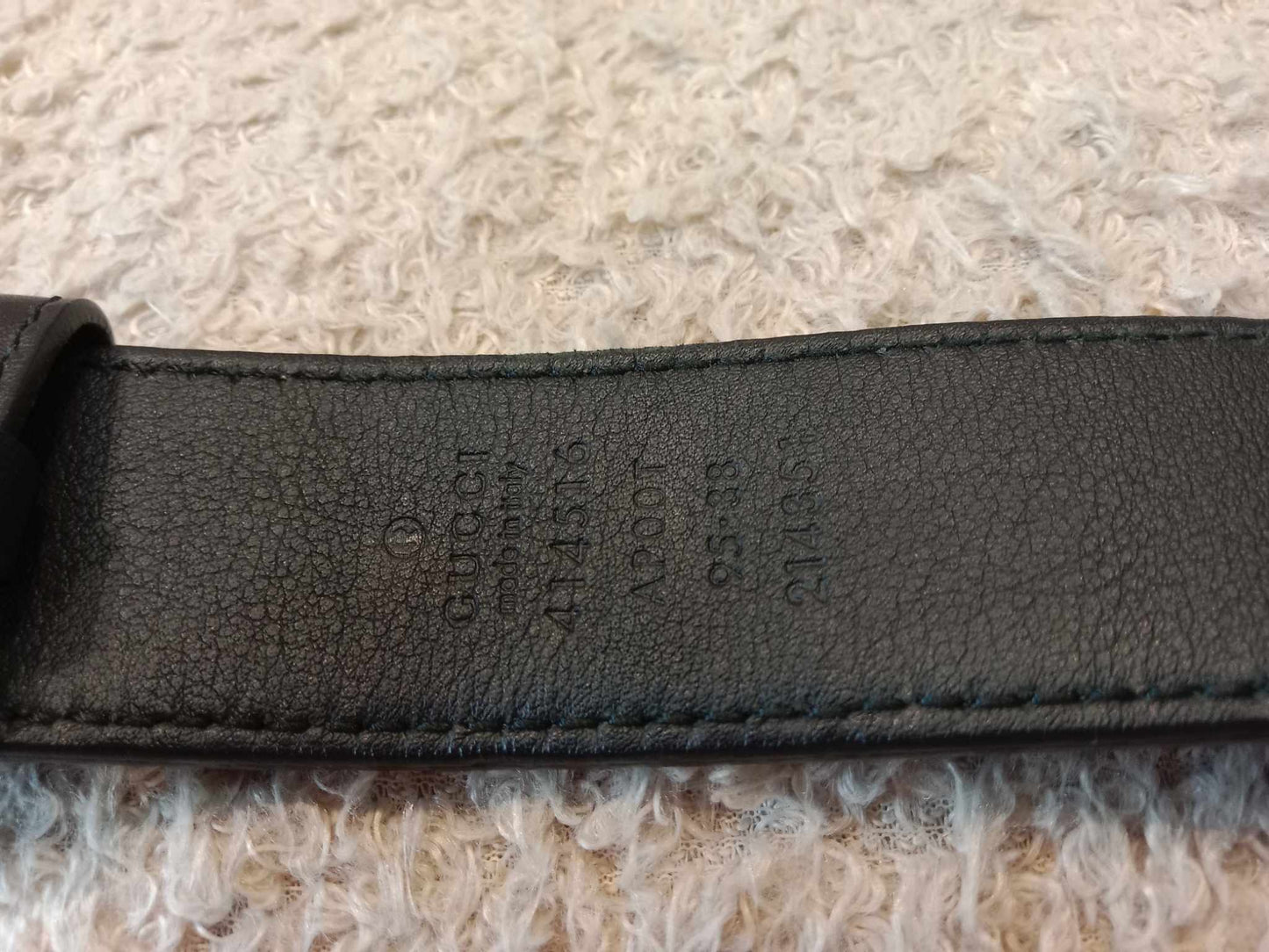 Gucci Black Leather Belt