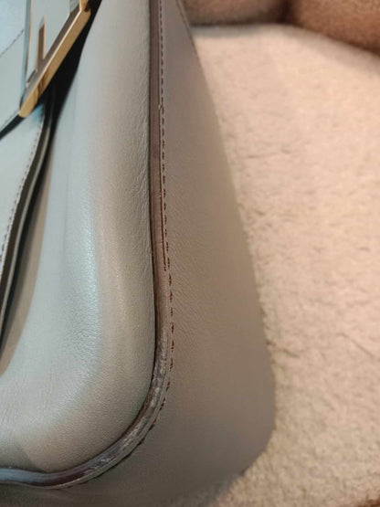 Fendi Mama Baguette Gray Shoulder Bag