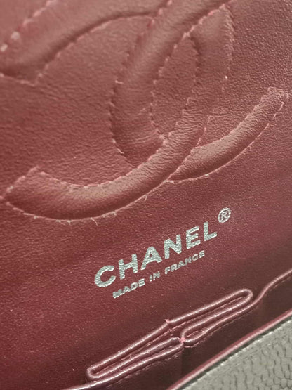 Chanel Classic Double Flap Medium Black Caviar Series 19