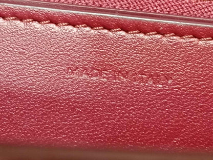 Celine Medium Classic Box Bag In Burgundy Calfskin Leather