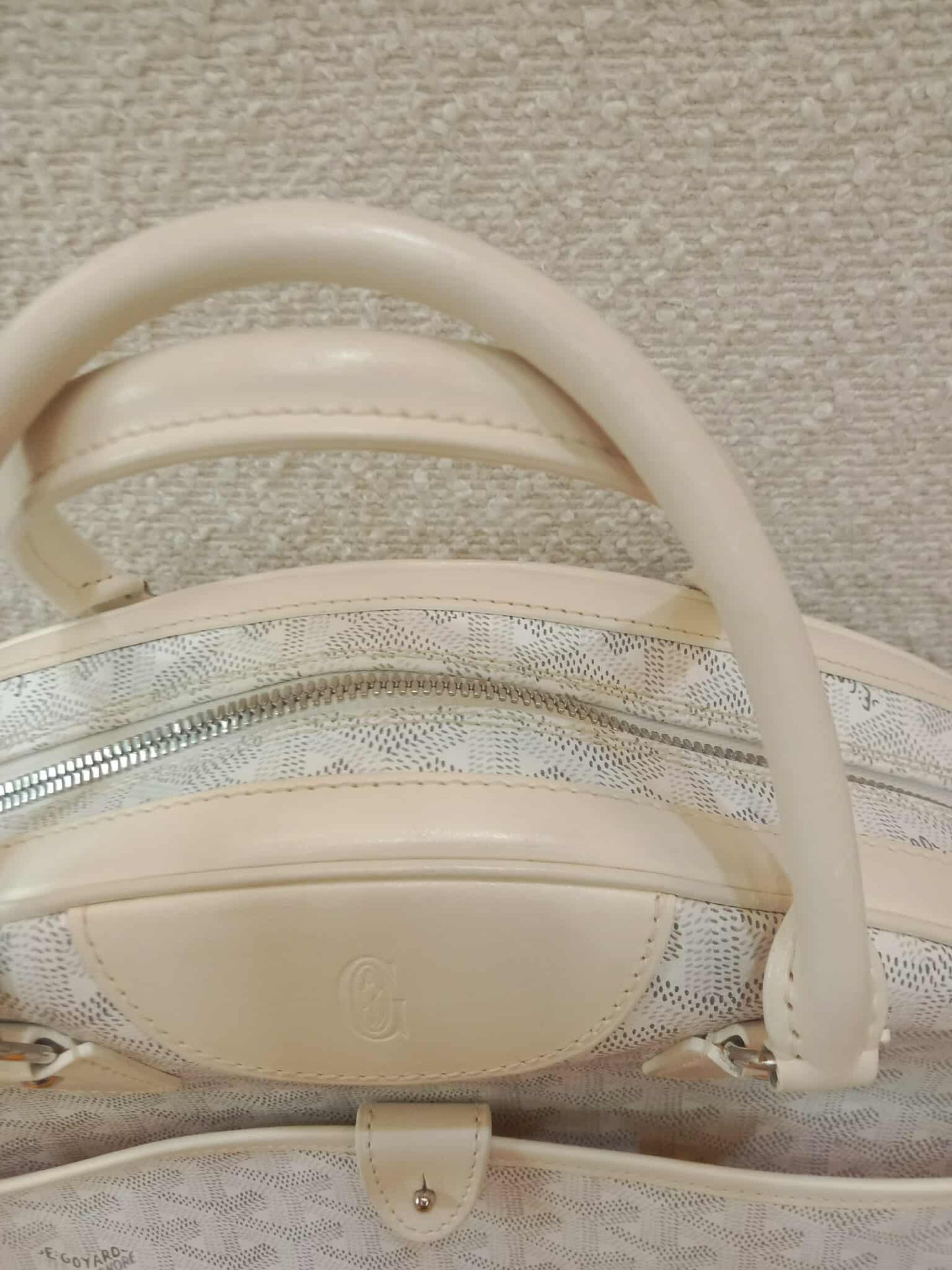 Goyard Saint Jeanne Bowler Bag White