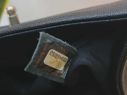 Chanel Leboy Chevron Caviar Small Black Series 29