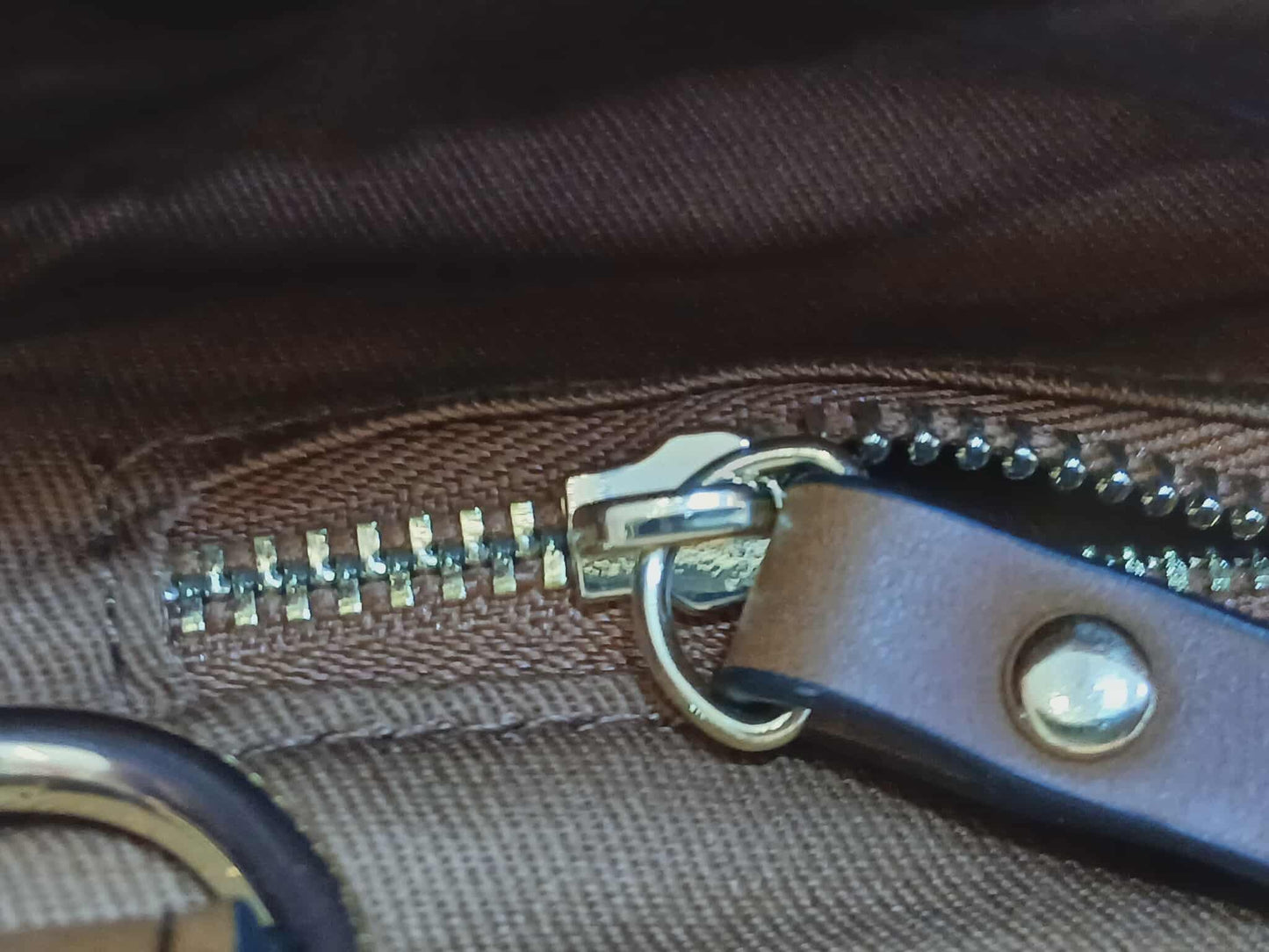 Chloe Sac A Langer Mother's Tote Handbag Canvas/Leather Crimson